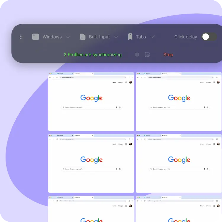 MoreLogin 多窗口同步器展示图